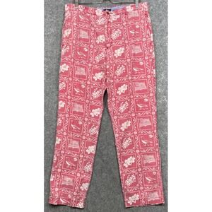 Vintage J Crew Hawaiian Pants Red 36x31